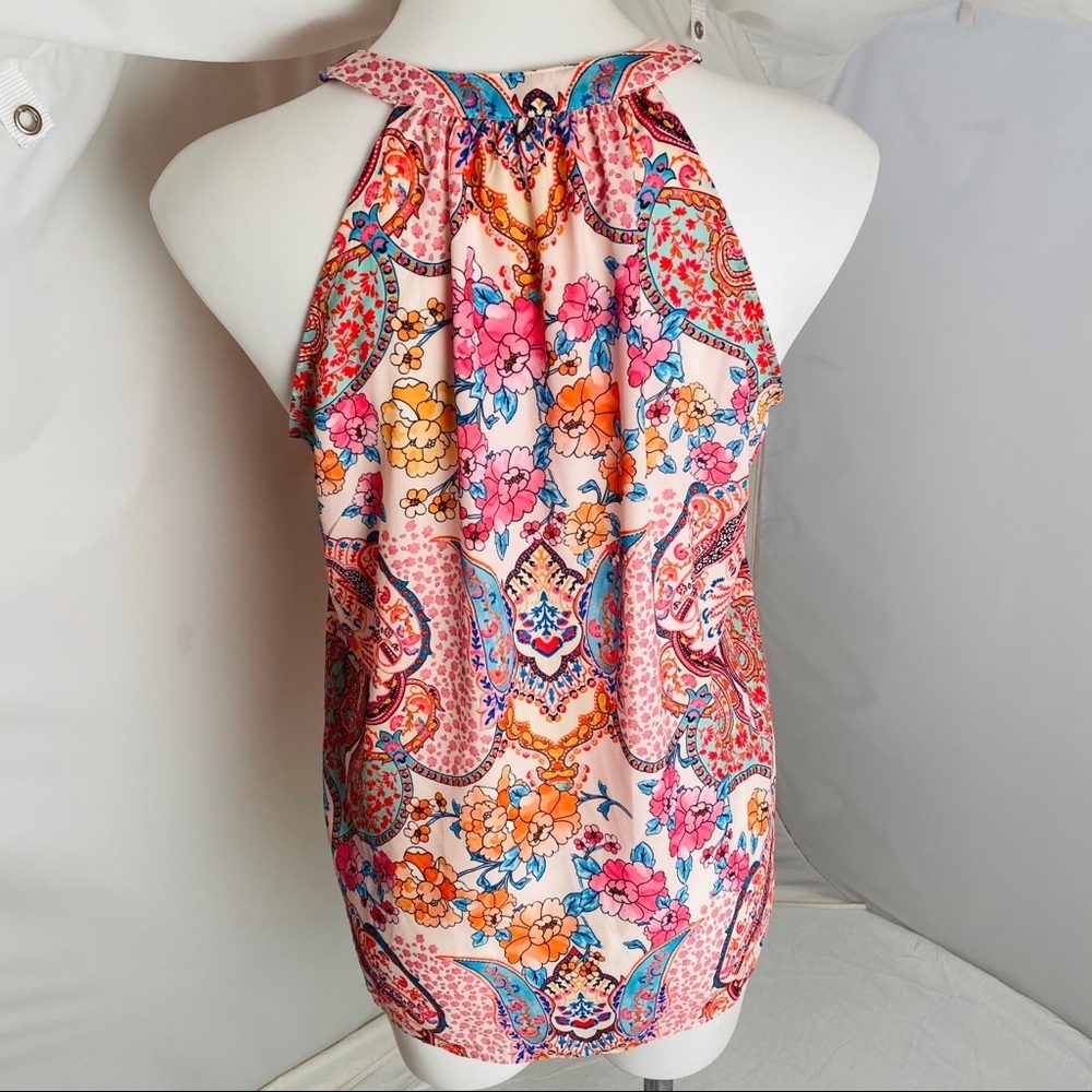 Tabitha Webb multicolor sleeveless v-neck blouse - Picture 4 of 8